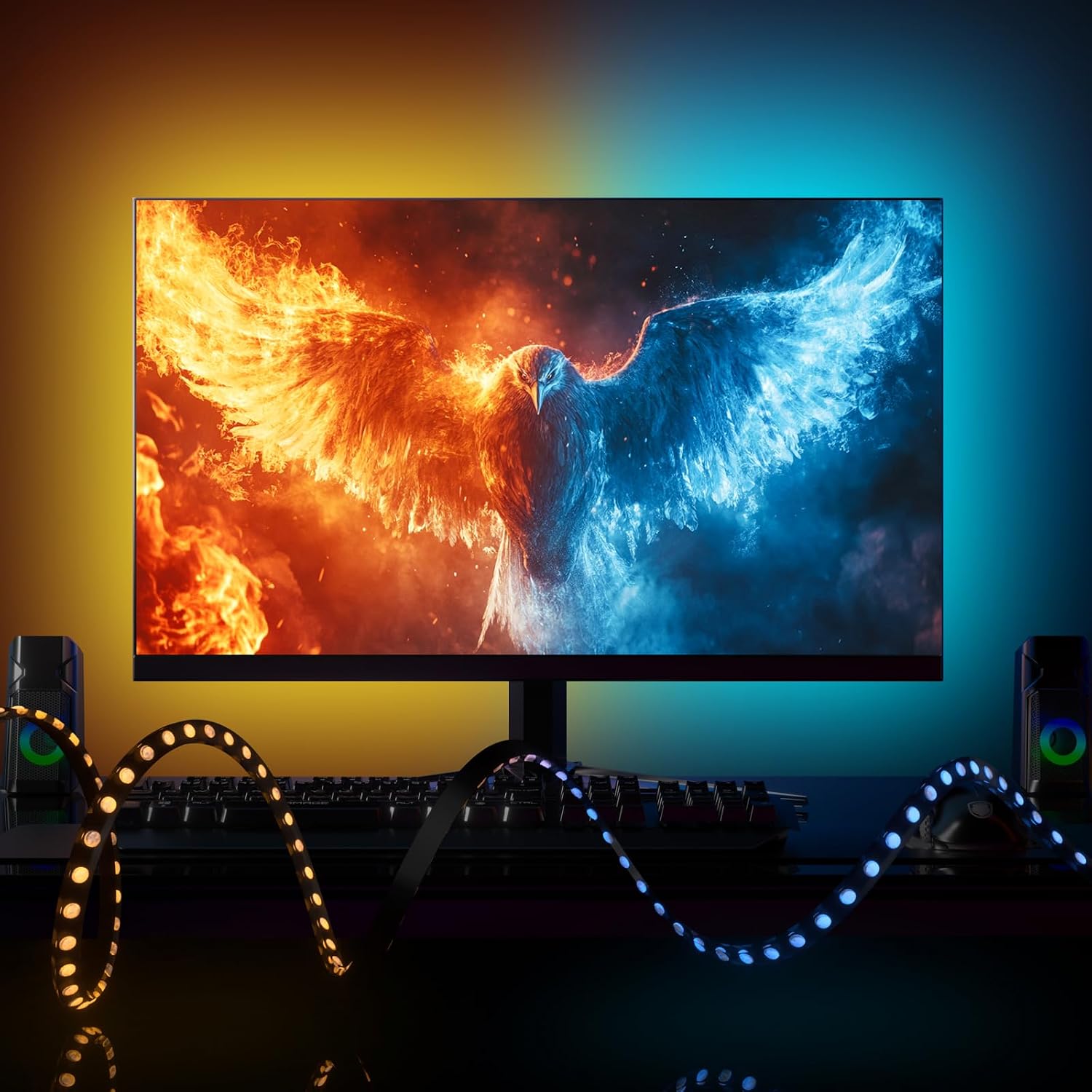 monitor back rgb light