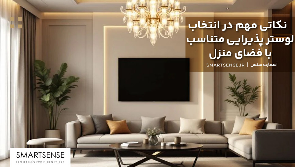 نکاتی مهم در انتخاب لوستر پذیرایی متناسب با فضای منزل