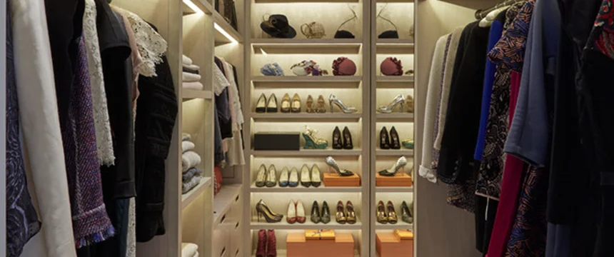 نورپردازی کمد و کلوزت روم