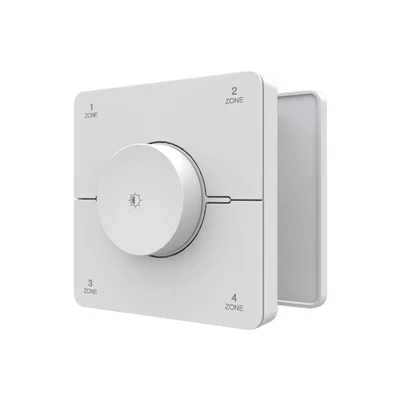کلید دیمردار دیواری 4 کانال با قابلیت تغییر رنگ نور