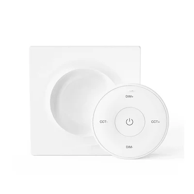 ریموت کنترلر دیمر دار دیواری RF با قابلیت تغییر رنگ نور