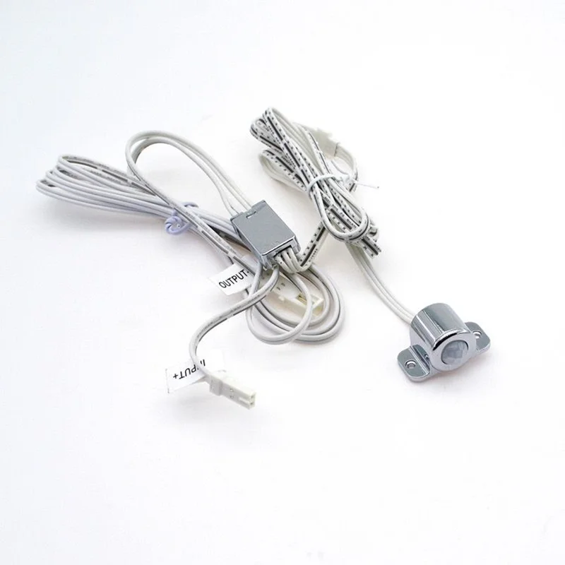 سنسور حرکتی 12 ولت PIR کمد و کابینت با قابلیت نصب روکار و توکار